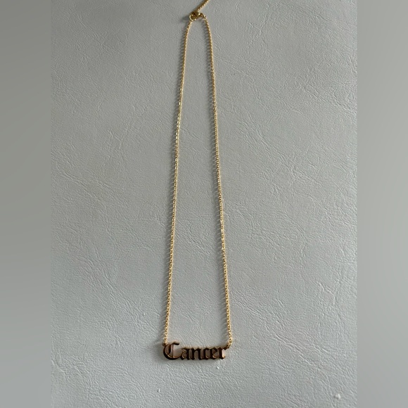 Gold plate zodiac necklace - Picture 1 of 1